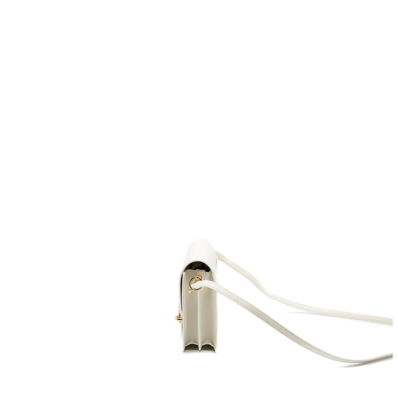 Hermes Mini Roulis Evercolor Blanc LGHW Stamp U