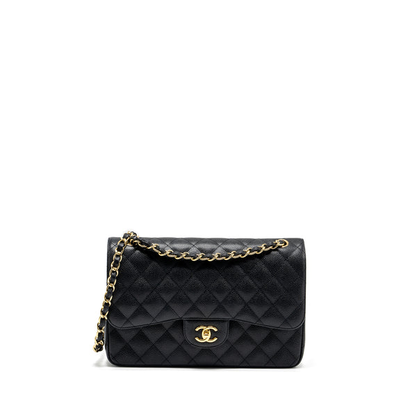 CHANEL Jumbo Classic Double Flap Bag Caviar Black GHW