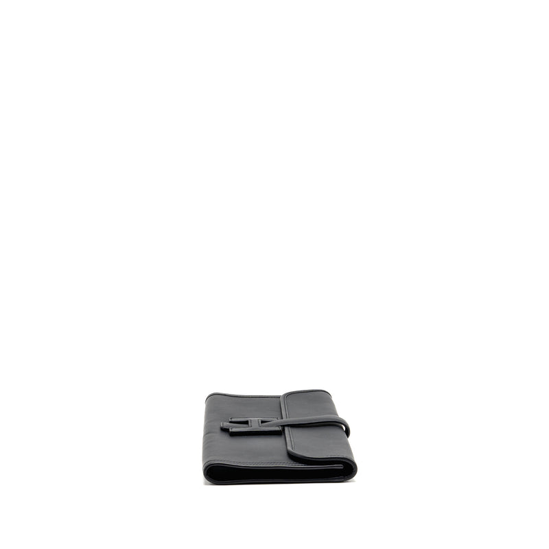 Hermes Jige Elan Clutch 29 swift black stamp T