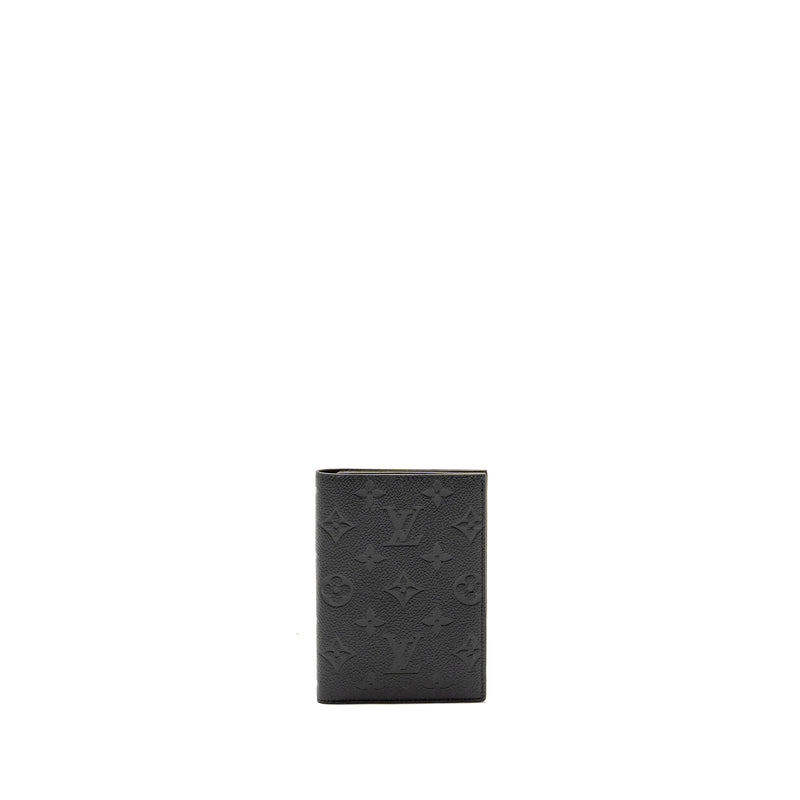 Louis Vuitton Passport Cover Monogram Empreinte Leather Black