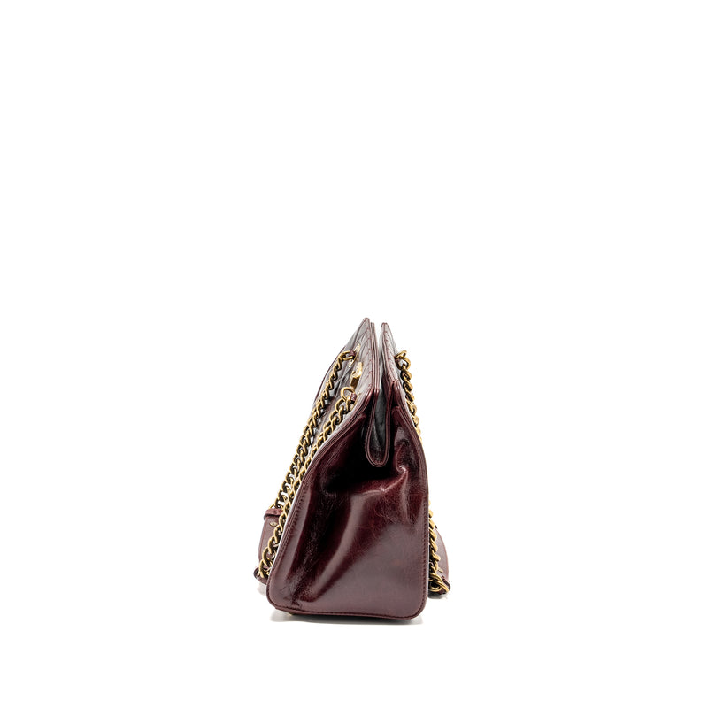 Chanel Perfect Edge Tote Bag Calfskin Burgundy GHW