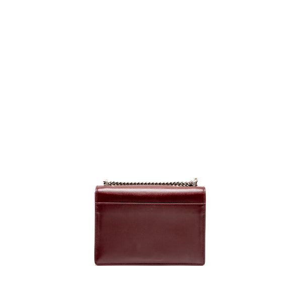 Saint Laurent/YSL Sunset Bag Calfskin Burgundy SHW