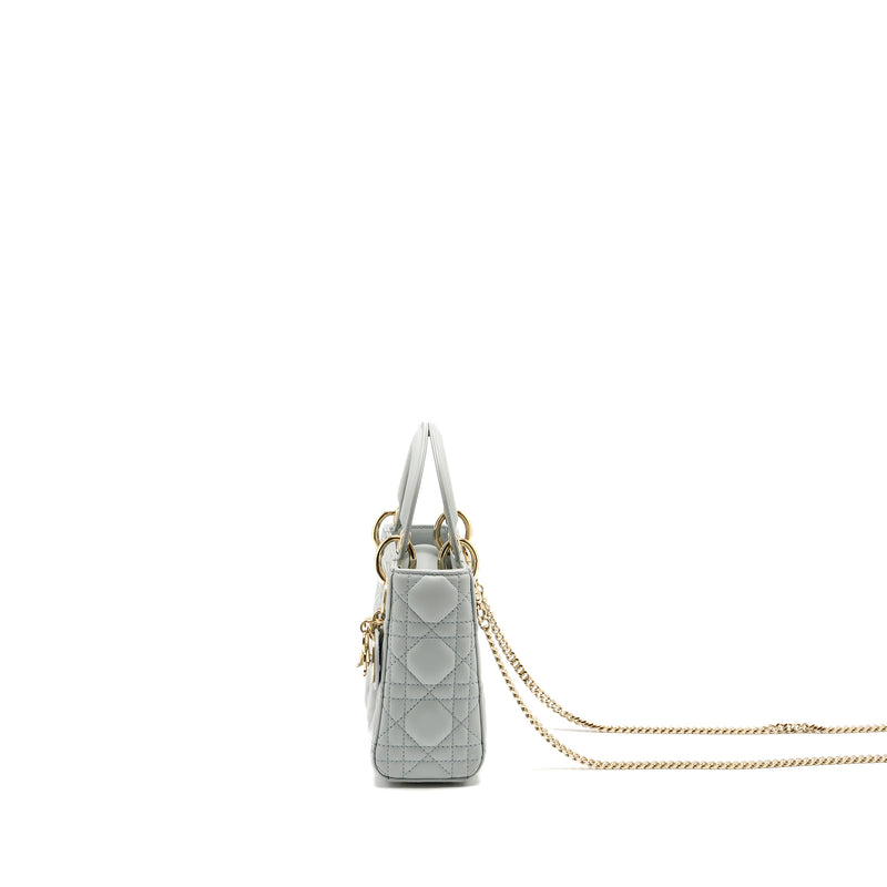 Dior Mini Lady Dior Lambskin Light Blue LGHW