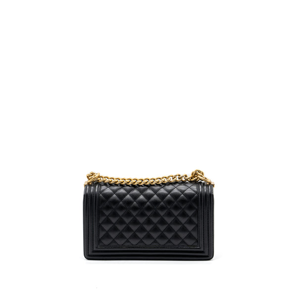 Chanel Medium Classic Boy Bag Caviar Black GHW
