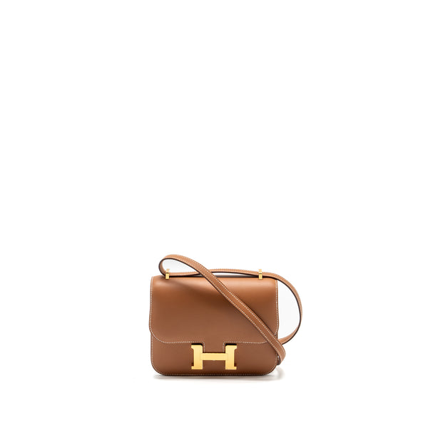 Hermes Mini Constance swift gold GHW stamp B