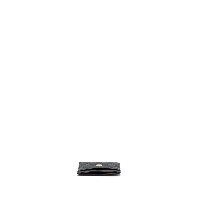 Chanel classic card holder caviar black GHW (microchip )