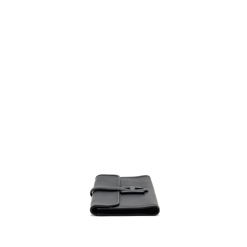 Hermes Jige Elan Clutch 29 swift black stamp T