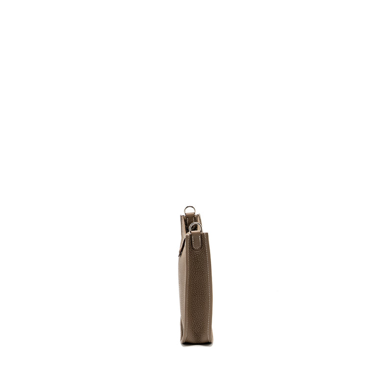 Hermes Mini Evelyne Clemence etoupe SHW Stamp Y