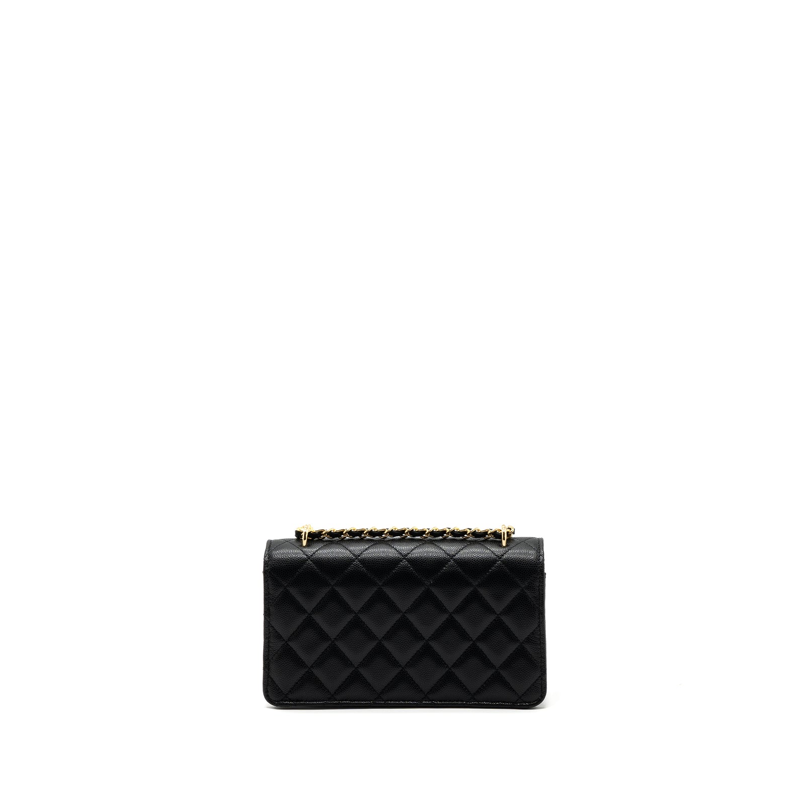 Chanel 23s Wallet On Chain with bag Charm Caviar Black GHW(Microchip)