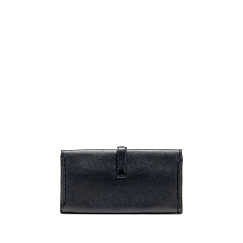 Hermes Jige Elan Clutch 29 swift black stamp T
