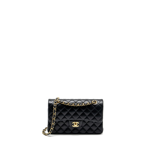 Chanel Small Classic Double Flap Bag Lambskin Black GHW
