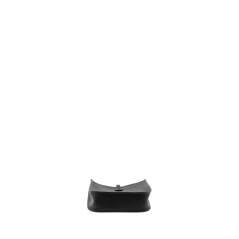 Hermes Mini Evelyne Clemence black SHW stamp Y