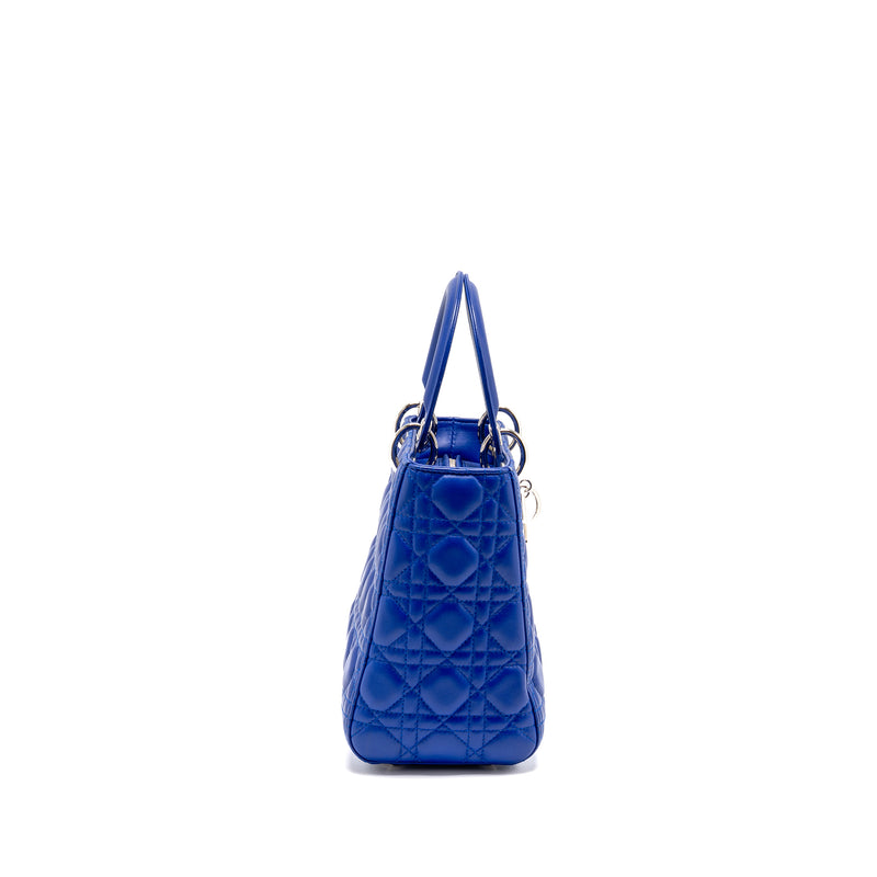 Dior Medium Lady Dior Lambskin Blue SHW