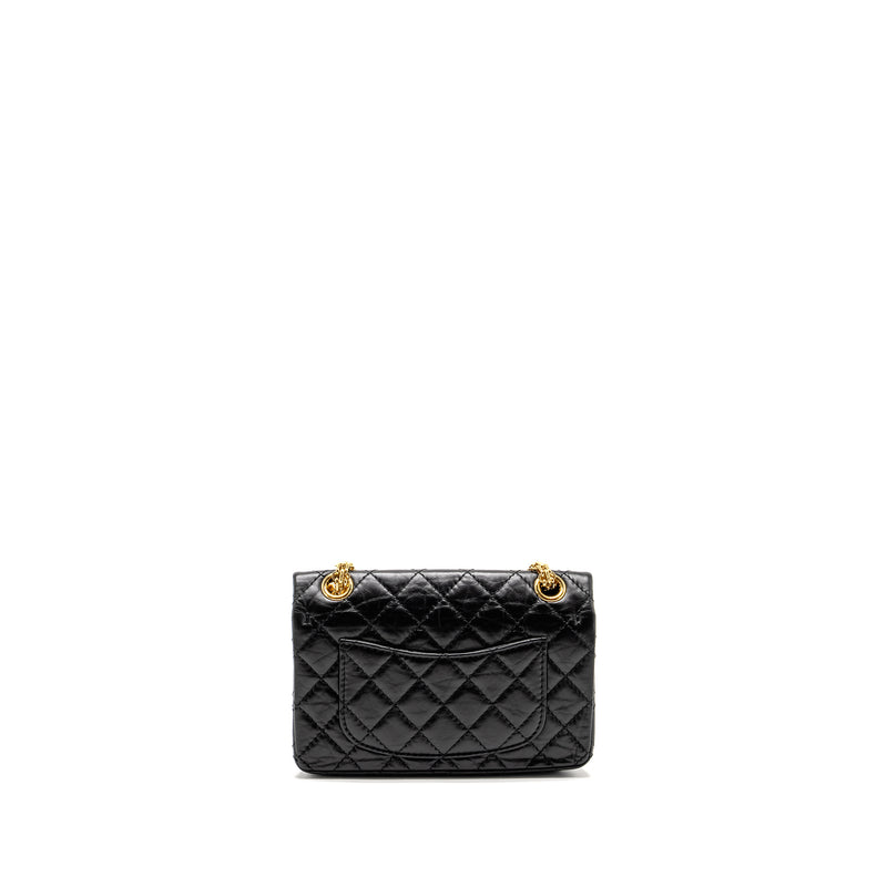 Chanel Mini 2.55 Reissue Aged Calfskin Black GHW