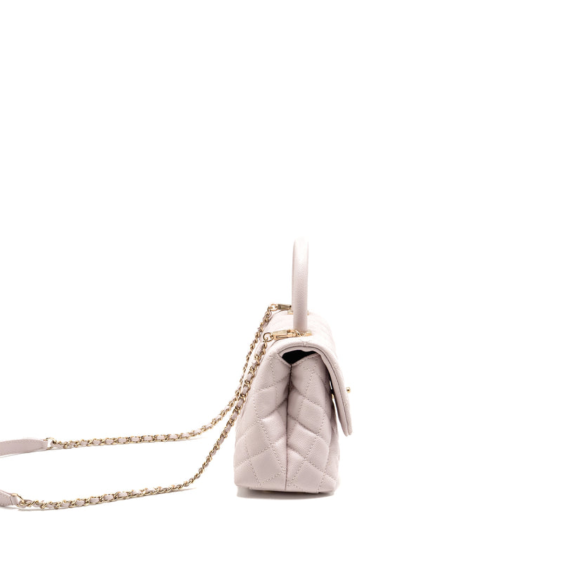 Chanel Small Coco handle caviar light pink LGHW