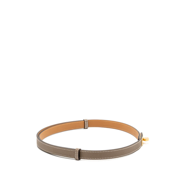Hermes Kelly 18 Belt Epsom Etoupe GHW Stamp B