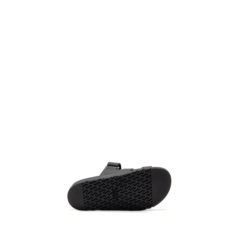 Hermes Size 37 Chypre Sandal Calfskin Black