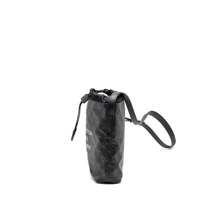 Louis Vuitton Monogram Eclipse Fragment Nano Bag Canvas Black SHW