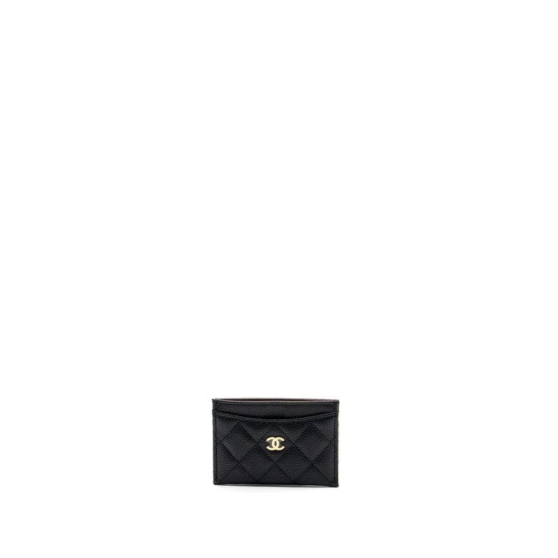 Chanel Classic Card Holder Caviar Black GHW(Microchip)