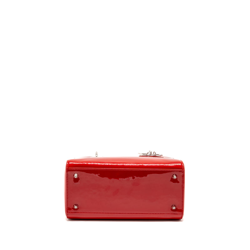 Dior Medium Lady dior patent red SHW
