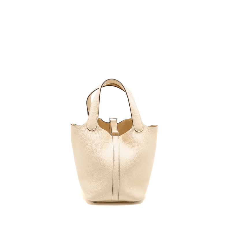 Hermes Picotin 18 Lock bag Clemence Nata SHW Stamp Z