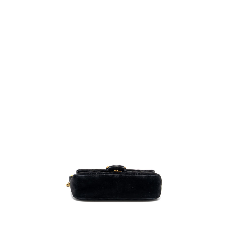 Gucci Mini Marmont Velvet Black GHW