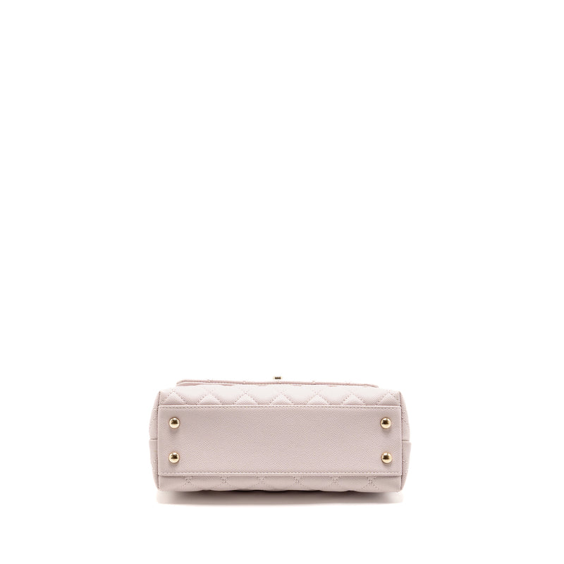 Chanel Small Coco handle caviar light pink LGHW