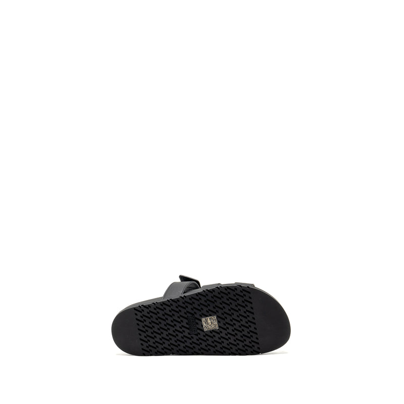 Hermes Size 37 Chypre Sandal Calfskin Black