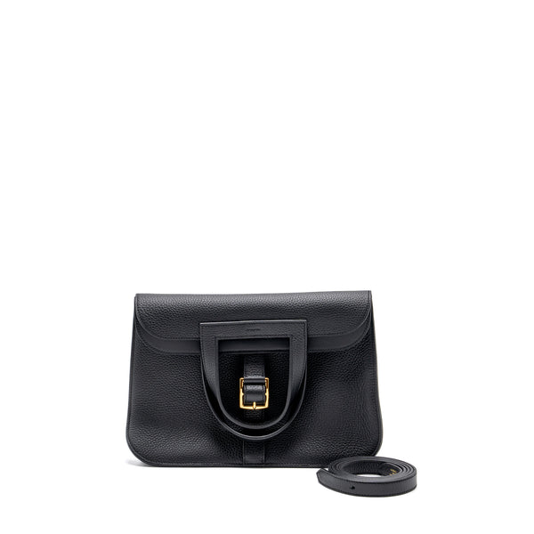 Hermes Halzan 31 Clemence Black GHW Stamp B
