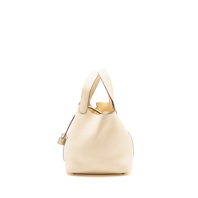 Hermes Picotin 18 Lock bag Clemence Nata SHW Stamp Z