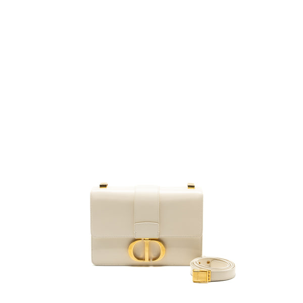 Dior 30 Montaigne Bag calfskin white GHW