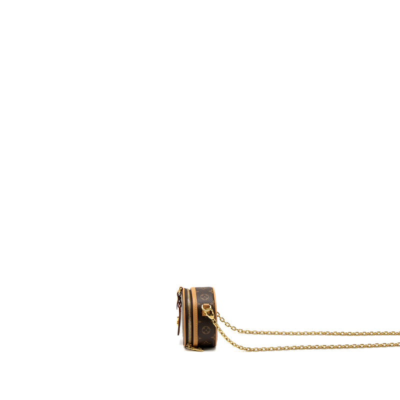 Louis Vuitton Boite Chapeau Mini Chain Bag Monogram Canvas GHW