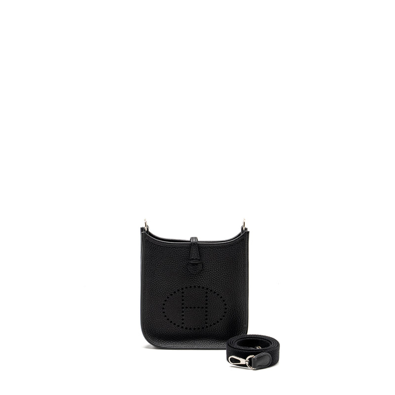 Hermes Mini Evelyne Clemence black SHW stamp Y
