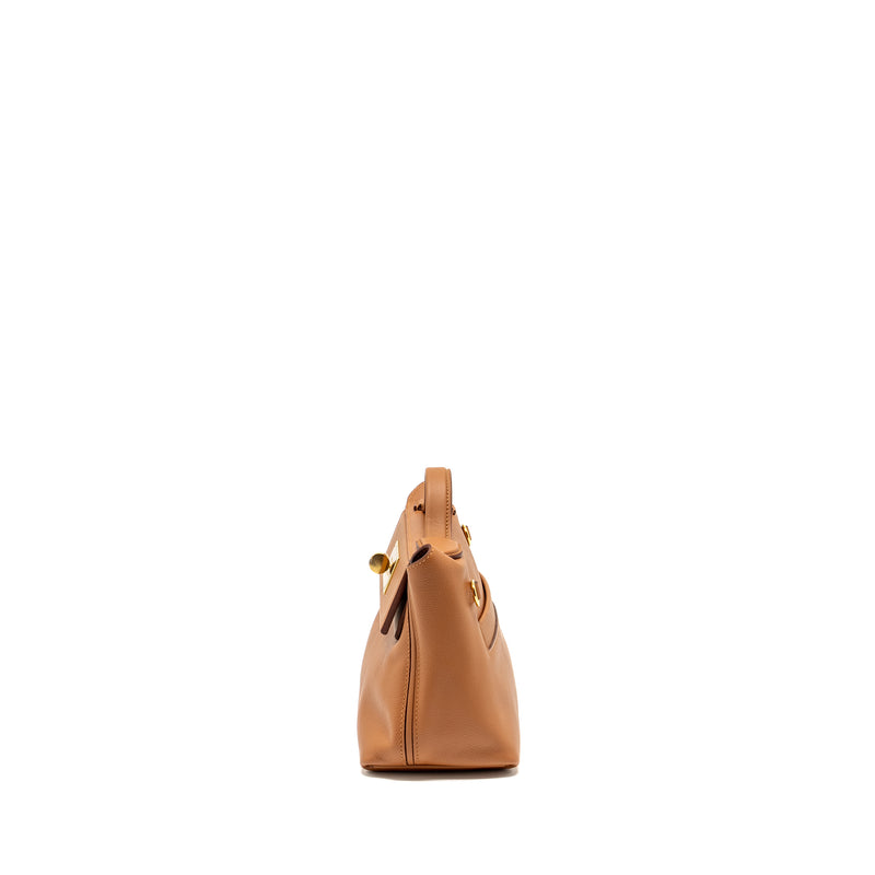 Hermes Mini 24/24 2424-21 Bag Evercolor/ Swift Gold GHW Stamp B