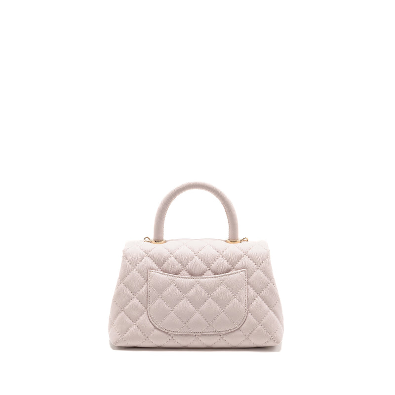 Chanel Small Coco handle caviar light pink LGHW