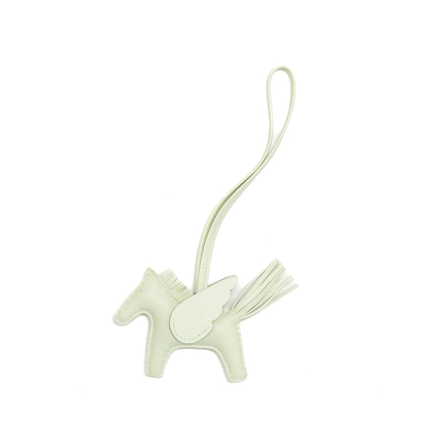 Hermes Rodeo Pegase PM Bag Charm Vert Fizz Stamp B