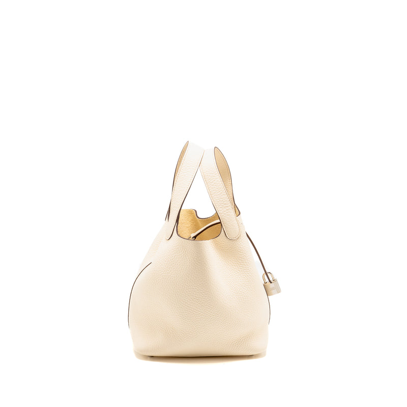 Hermes Picotin 18 Lock bag Clemence Nata SHW Stamp Z