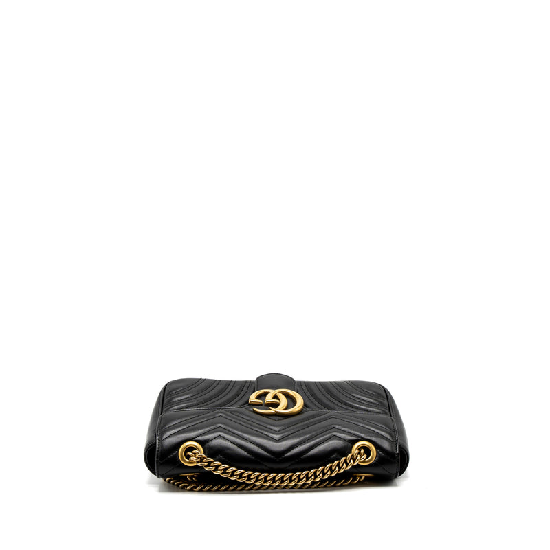 Gucci Small GG Marmont Bag Calfskin Black GHW