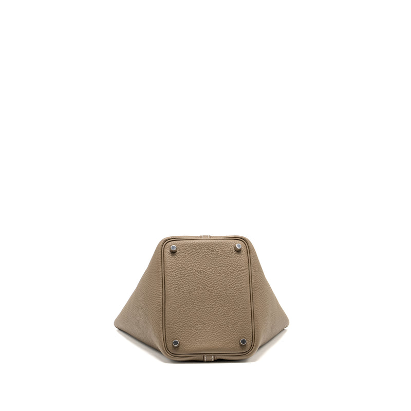 Hermes Picotin 18 Lock Bag Clemence Etoupe SHW Stamp W