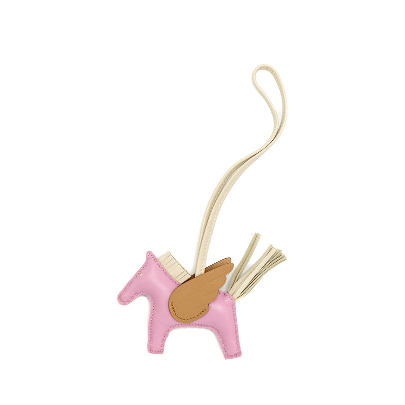 Hermes Rodeo Pegase PM Bag Charm Mauve Sylvestre/Craie/Chai Stamp Z
