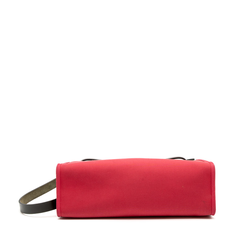 Hermes Herbag 31 Zip Bag Cache Hunter/Canvas Pink SHW Stamp A