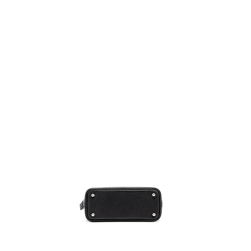 Hermes Mini Bolide Chevre Mysore Black SHW Stamp W