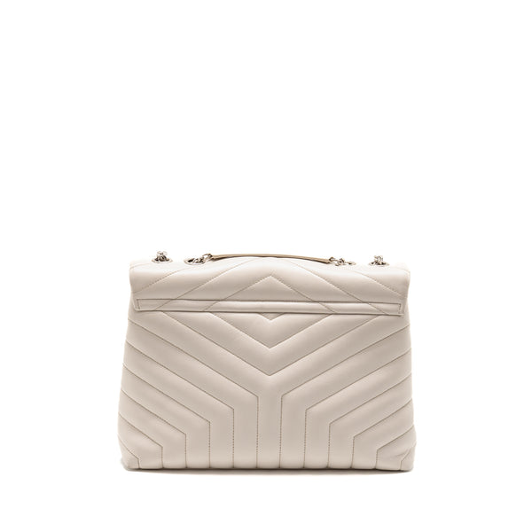 Saint Laurent/YSL Medium Lou Lou Bag Calfskin White SHW
