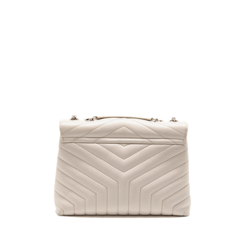 Saint Laurent/YSL Medium Lou Lou Bag Calfskin White SHW