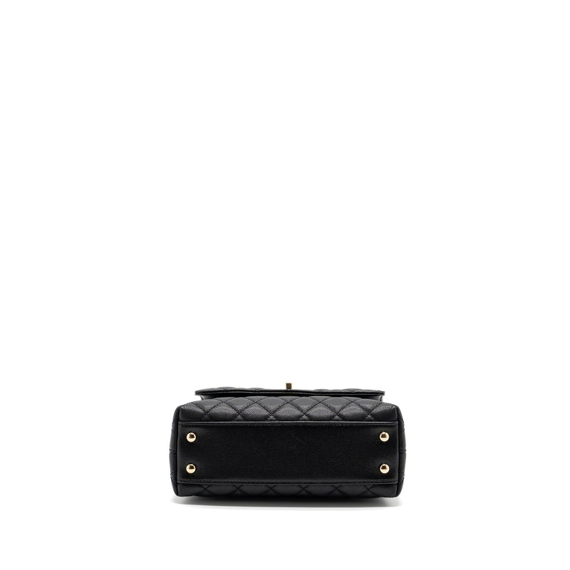 Chanel small coco handle caviar black LGHW  (Microchip)