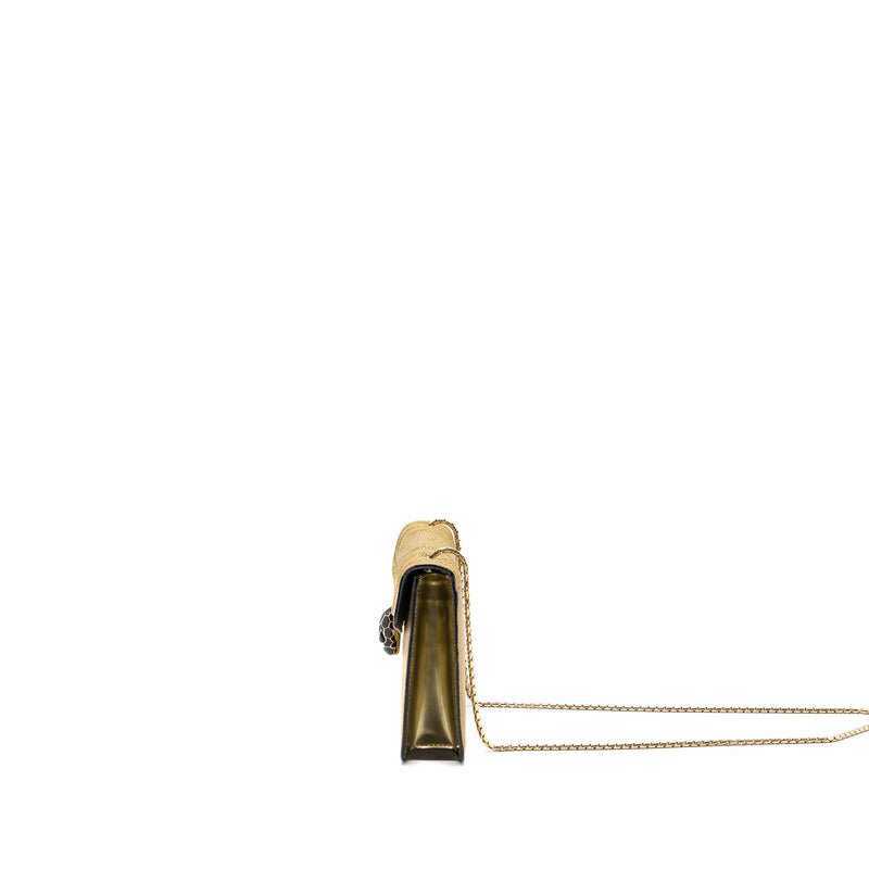 Bvlgari Serpenti Forever Crossbody Bag Stingray Leather Gold LGHW