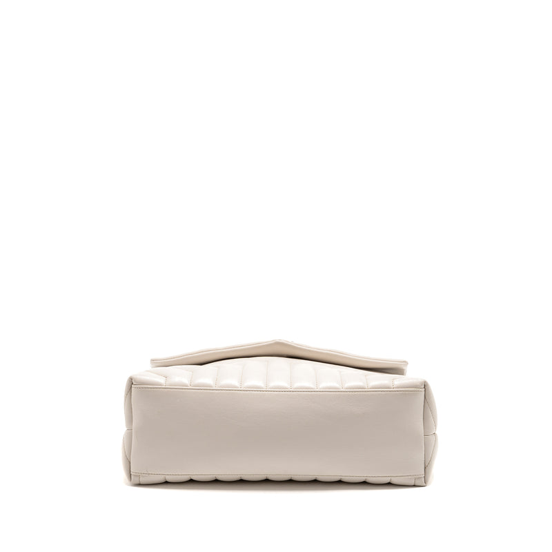 Saint Laurent/YSL Medium Lou Lou Bag Calfskin White SHW