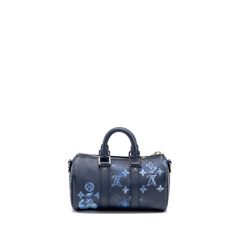 Louis Vuitton Keepall XS calfskin watercolour navy SHW
