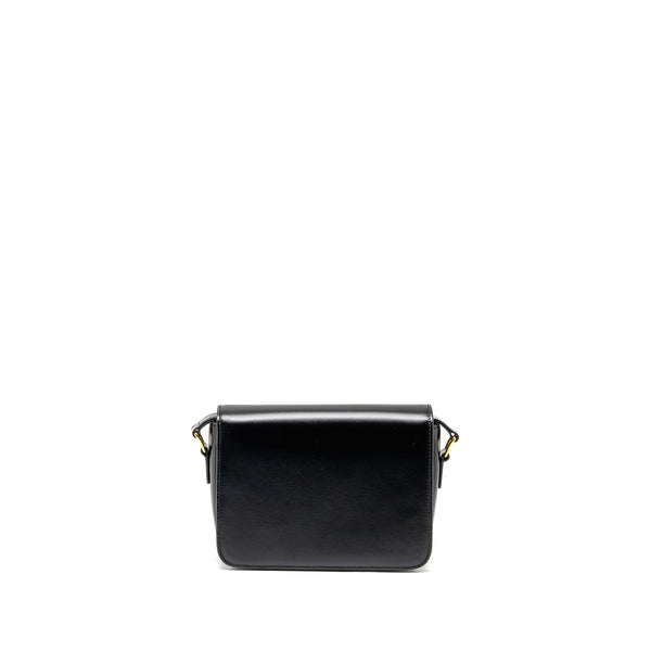 Celine Teen Triomphe Bag Shiny Calfskin Black GHW