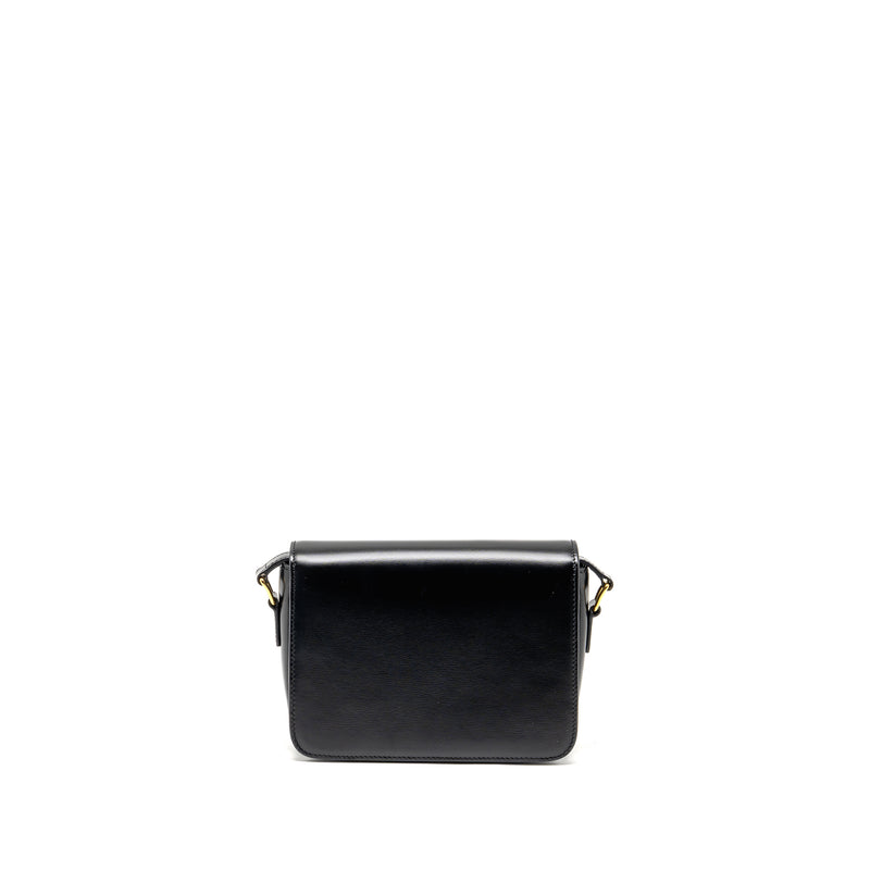 Celine Teen Triomphe Bag Shiny Calfskin Black GHW